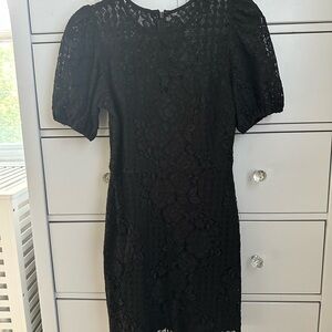 Lulu’s Black Lace Mini Dress